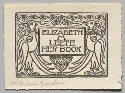 Bokskilt: Elizabeth M. Leete av Unknown artist