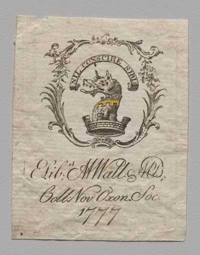 Bokskilt: Elizabeth M. Watt, M.D. av Unknown artist