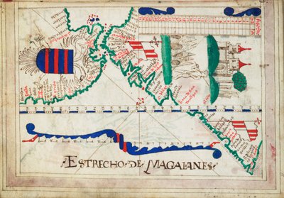 Innbundet i et atlas med tjuefem diagrammer og tabeller. Portugisisk eller spansk. av Unknown artist
