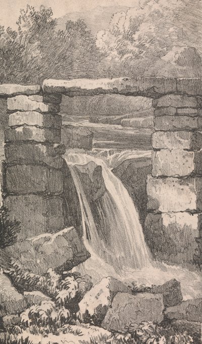 Bro over fossen av Unknown artist