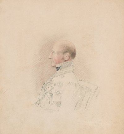 Brigadegeneral Sir Galbraith Lowry Cole (1772-1842), ca. 1835 (blyant og akvarell) av Unknown artist