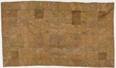 Brokade, silke En buddhistisk munkekåpe, lappet; av Unknown artist