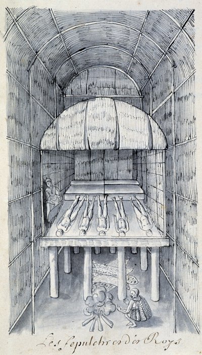 Burial of the Roes- i ""Dialog eller intervju av en franskmann med en villmann"" av Unknown artist