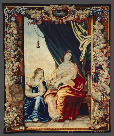 Cæsars død får Kleopatra til å sørge fra historien om Cæsar og Kleopatra av Unknown artist
