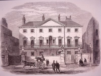 Cambridge House i Piccadilly i 1860, hjemmet til statsminister lord Palmerston av Unknown artist