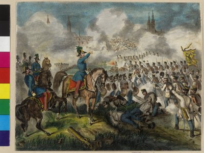Erobringen av Raab den 28. juni 1849 av de keiserlige troppene av Unknown artist