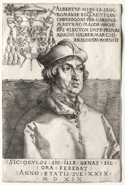 Kardinal Albrecht av Brandenburg - Den lille tallerken av Unknown artist