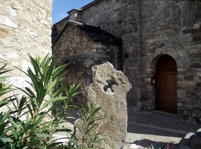 Cathars minnemonument i Minerve i Herault. av Unknown artist