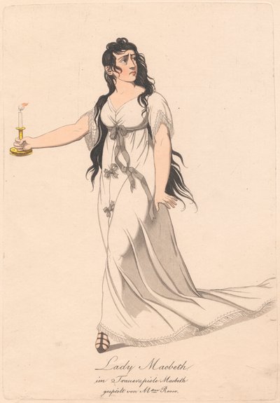 Karakterer fra en tysk produksjon av Macbeth (en av seks etsninger) av Unknown artist
