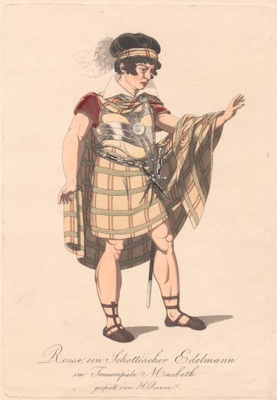 Karakterer fra en tysk produksjon av Macbeth (en av seks etsninger) av Unknown artist