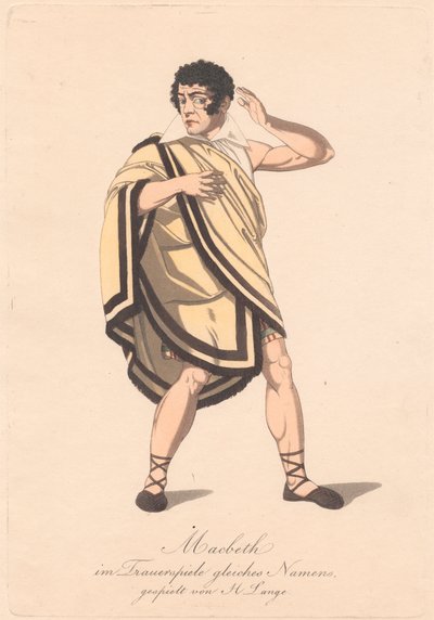 Karakterer fra en tysk produksjon av Macbeth (en av seks etsninger) av Unknown artist