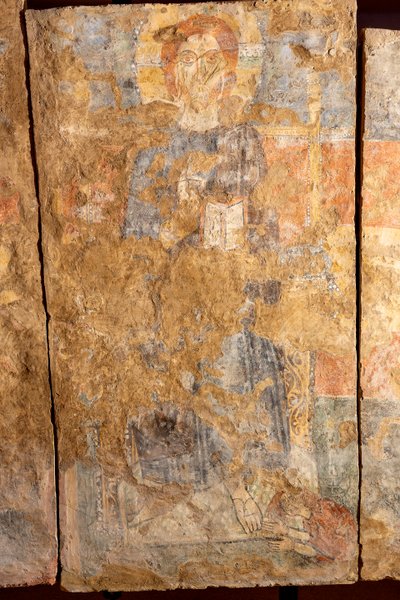 Kristus velsigner med Magdalena ved føttene, detalj av Unknown artist