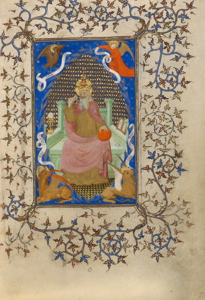 Kristus i majestet omgitt av symbolene til de fire evangelistene av Unknown artist