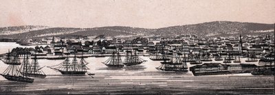 Christiania, Denmark: view of the city (General View). in “” The world illustrates 168 views”” Undated (end of 19th century) av Unknown artist
