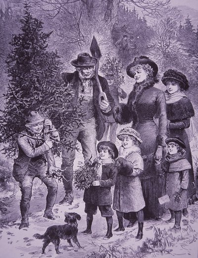 Juletreselger (gravering) av Unknown artist