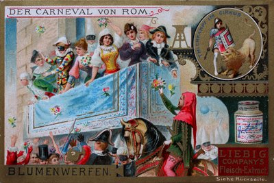 Samlers bildeserie The Carnival of Rome, Throwing Flowers av Unknown artist