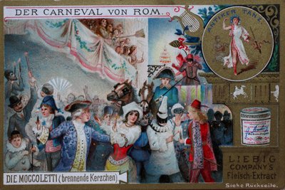 Samlers bildeserie The Carnival of Rome, Moccoletti, brennende lys av Unknown artist
