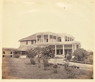 [Kolonialresidens, India] av Unknown artist