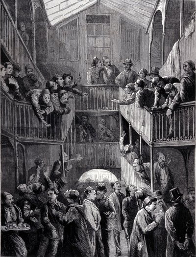 Konstantinopel: børsen i forstaden Galata i 1878. av Unknown artist