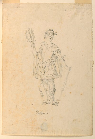 Kostymedesign: Valor for a Ballet av Unknown artist