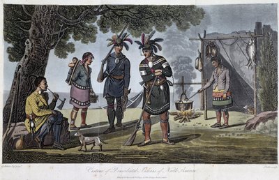 Kostymer til domisilierte indianere i Nord-Amerika, av Heriot, George (1766-1844) av Unknown artist