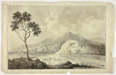 Kyr ved fjellsjøen av Unknown artist