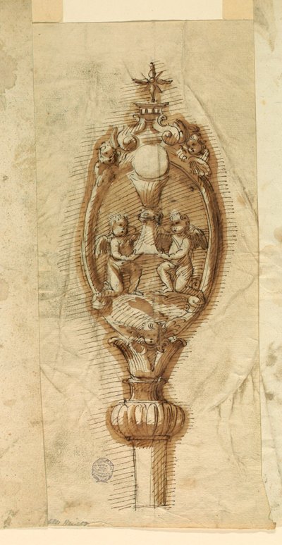 Crest of a Processional Staff av Unknown artist