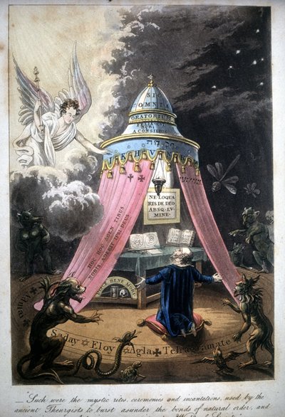 Magisk seremoni. Bok av 1825. Bibl. Morando, Milan. av Unknown artist