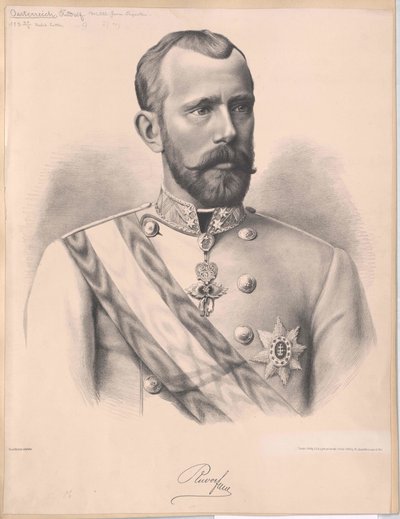 Østerrikes kronprins Rudolf (trykk) av Unknown artist