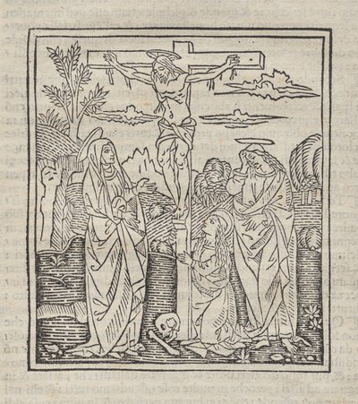 Korsfestelse; publisert i Operette: Regel for alle religiøse, Avhandling om sakramentet og messens mysterier, Ragola om det gode liv av Unknown artist