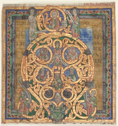 Cutting from an Antiphonary: Initial A[spiciens a longe]: The Tree of Jesse av Unknown artist
