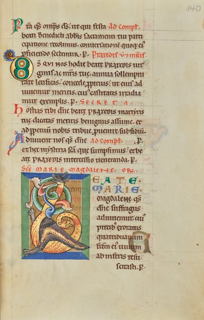 Dekorert initial B av Unknown artist