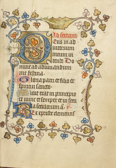 Dekorert initial «D» av Unknown artist
