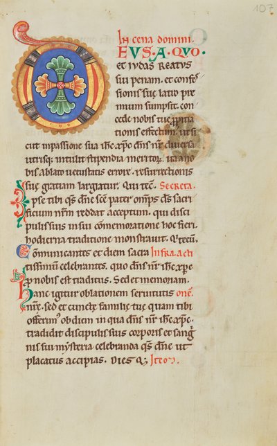 Dekorert initial D av Unknown artist