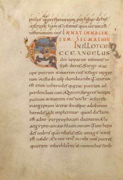 Dekorert initial E av Unknown artist