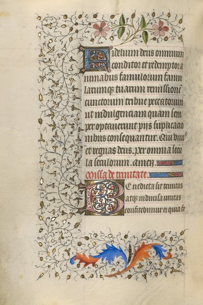 Dekorert initial F; Dekorert initial B av Unknown artist