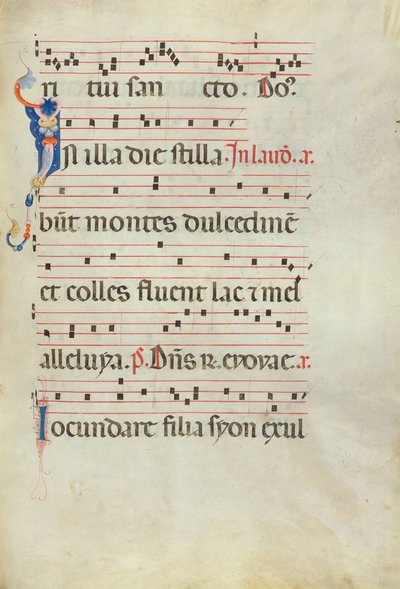 Dekorert initial I av Unknown artist