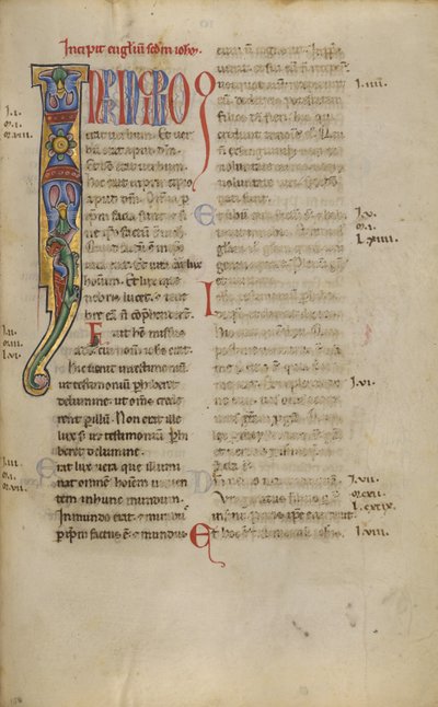 Dekorert initial I av Unknown artist