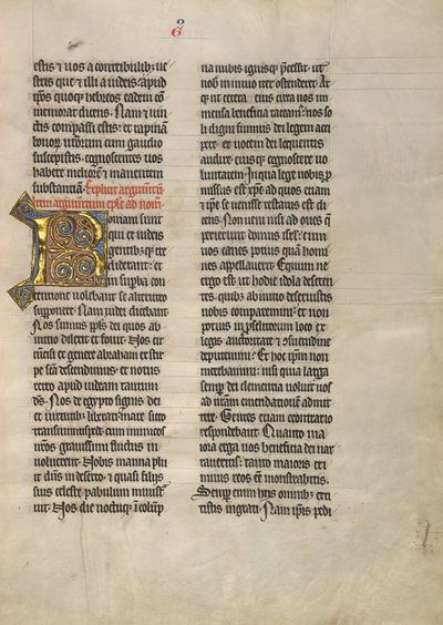 Dekorert initial R av Unknown artist