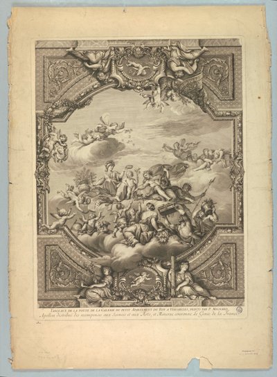 Dekorasjoner av Lebrun og Mignard på slottet i Versailles av Unknown artist