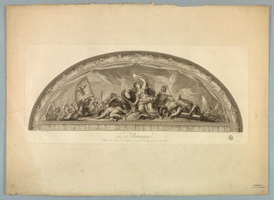 Dekorasjoner av Lebrun og Mignard på slottet i Versailles av Unknown artist