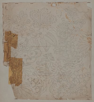 Designtegning, slutten av 1700-tallet av Unknown artist