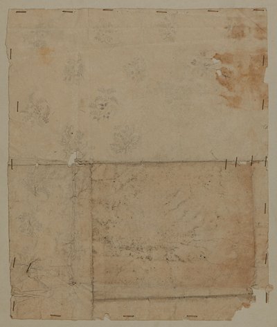Designtegning, slutten av 1700-tallet av Unknown artist