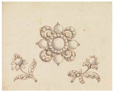 Design for tre brosjer av Unknown artist