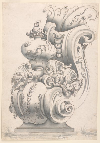 Design for en brakett av Unknown artist