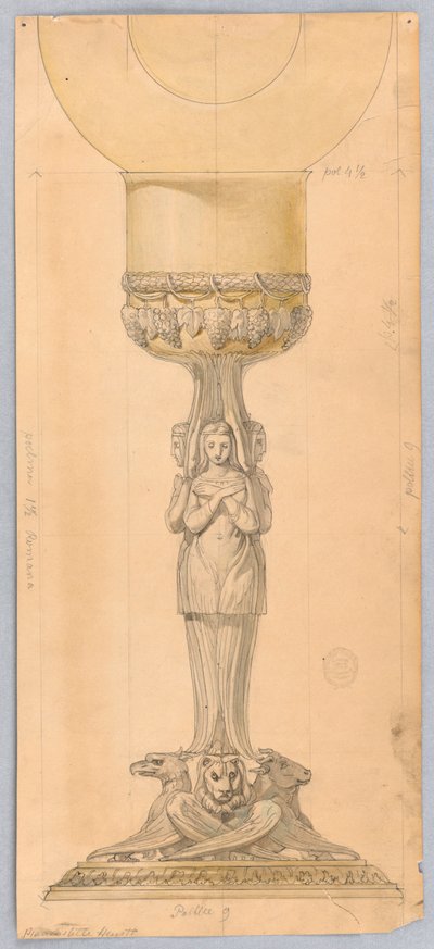 Design for en kalk av Unknown artist