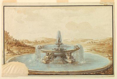 Design for en fontene av Unknown artist