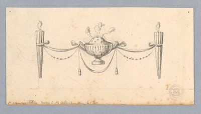Design for en frise av Unknown artist