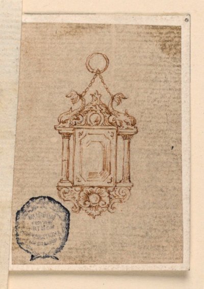 Design for et anheng av Unknown artist