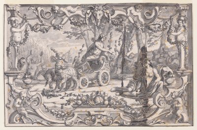 Design for et billedvev: Bacchus og Ariadne av Unknown artist